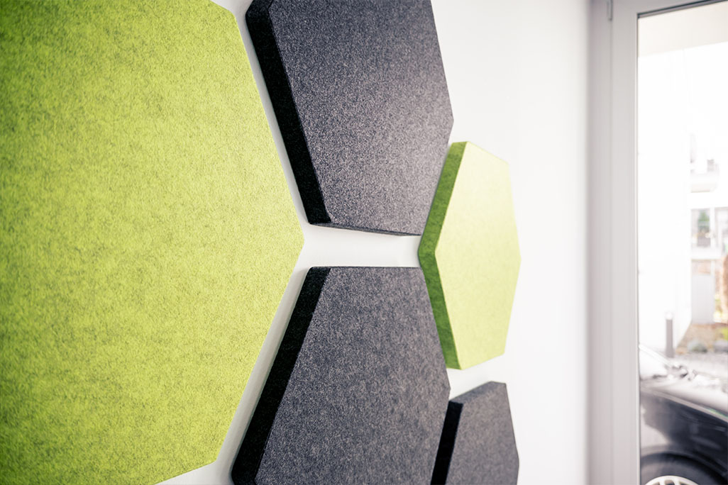 Anwendung Büro Hexagon Nahaufnahme