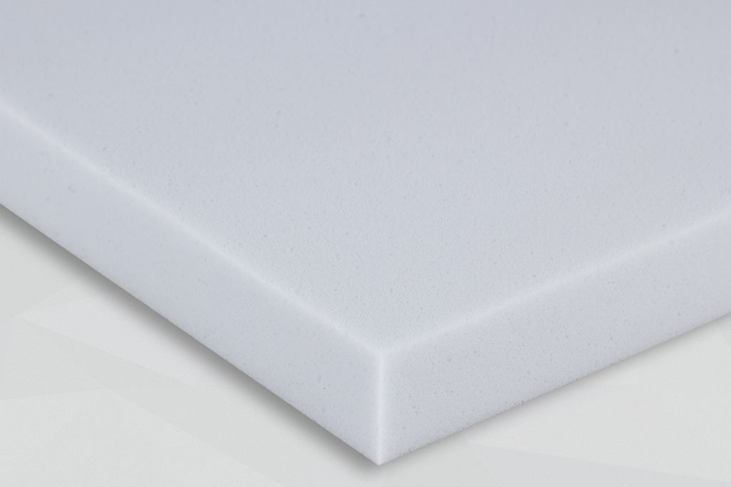 Cut-out of a melamine foam panel for sound absorption