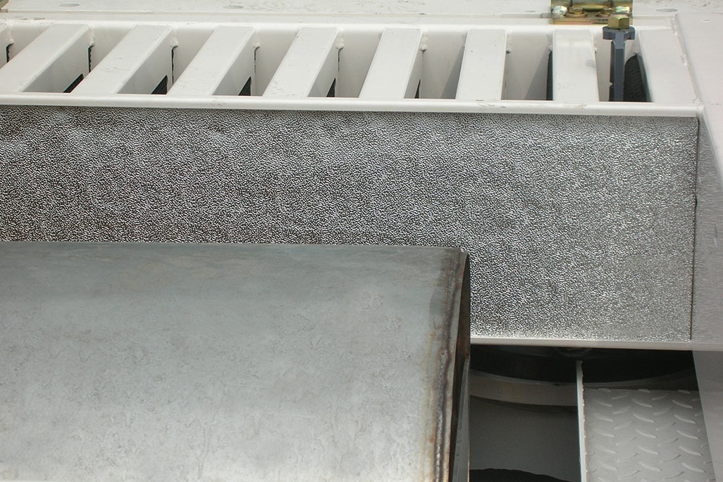 Glass fiber mat soni 1116 ALG with aluminum surface installed in a system
